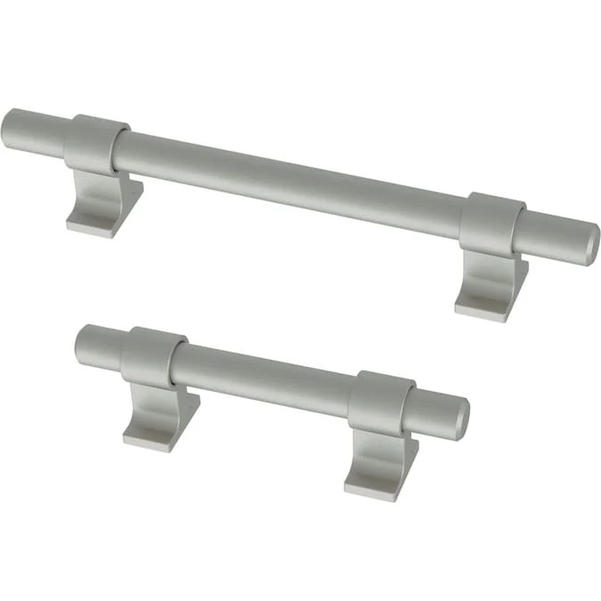Brainerd Industrial Bar Adjusta-Pull 1-3/8-in to 4-in (35 Mm To 102 mm) Center to Center Satin Nickel (Matte) Adjustable Dual Mount Rectangular Bar Drawer Pull - Image 4