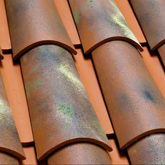 Verea Clay Tile Spanish S Roof Tile, Aneja — 19-1/2 in. x 11-3/10 in.