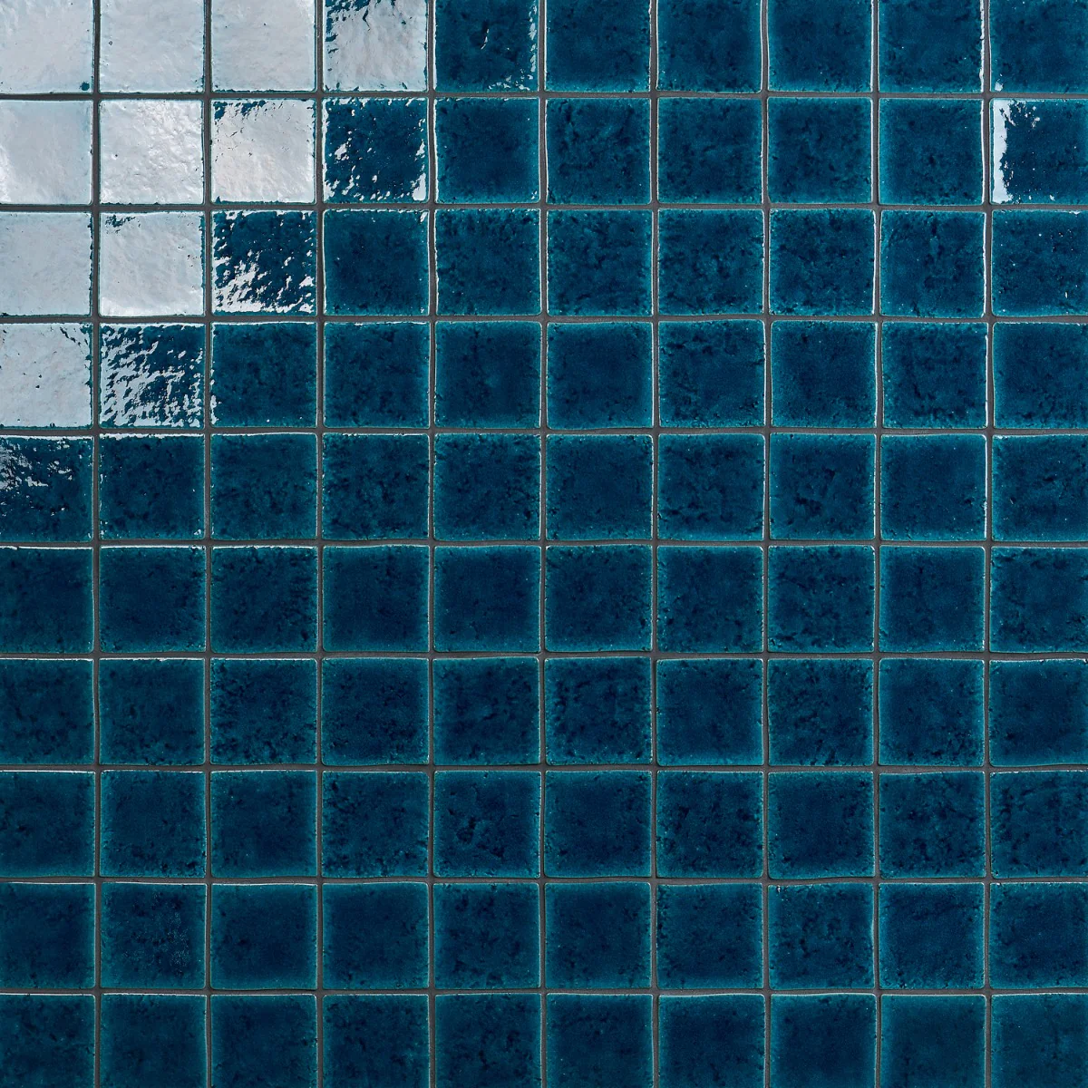 Breeze Ocean Blue 5" Crackled Glossy Porcelain Tile - Lux Tile - Image 3