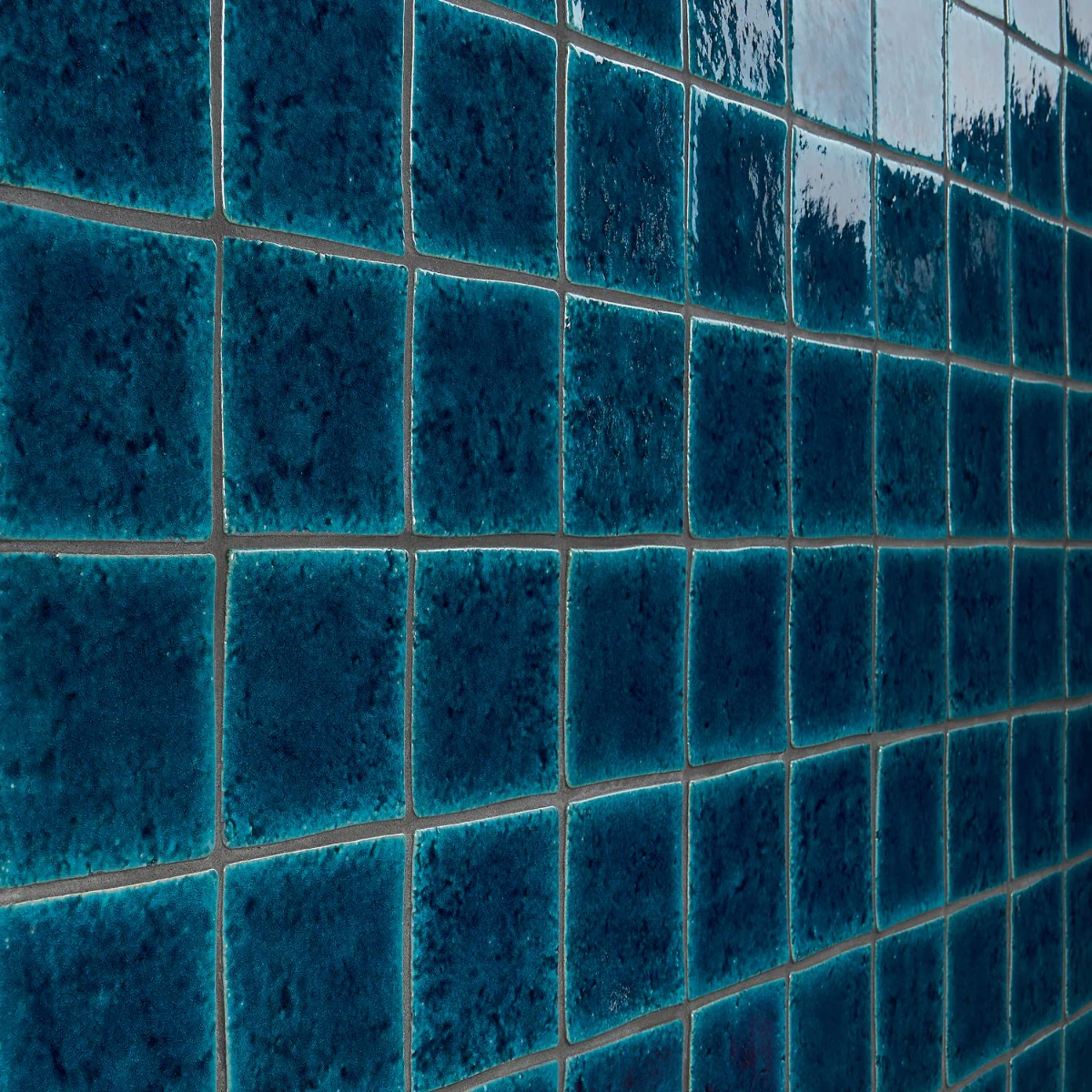 Breeze Ocean Blue 5" Crackled Glossy Porcelain Tile - Lux Tile - Image 4