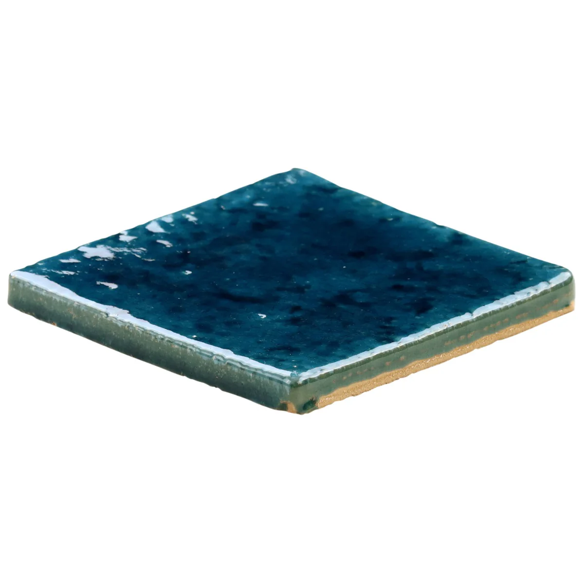 Breeze Ocean Blue 5" Crackled Glossy Porcelain Tile - Lux Tile - Image 8