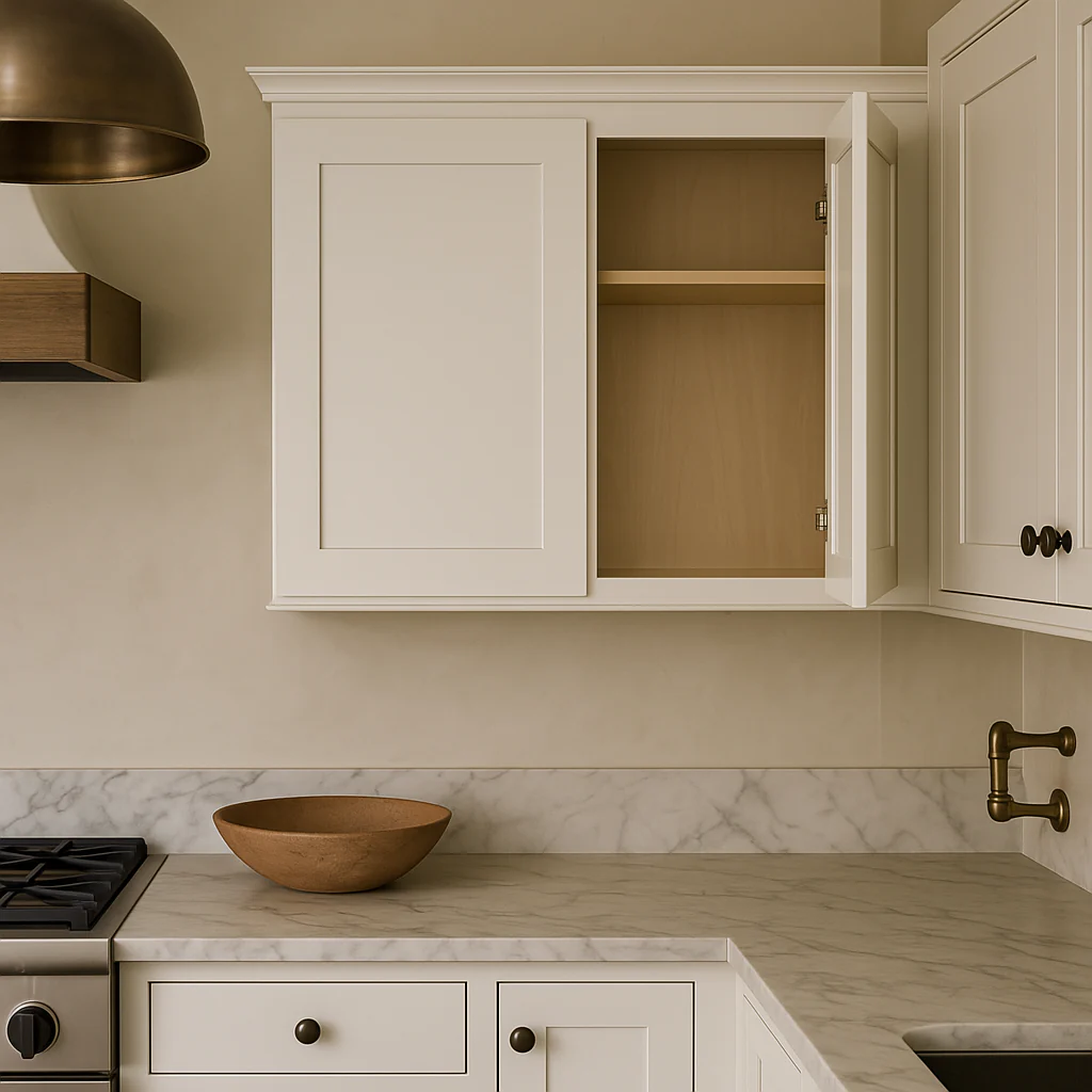 Bremen Cabinetry Shaker High Double Door Wall Cabinet, Ready to Assemble, White - Image 3