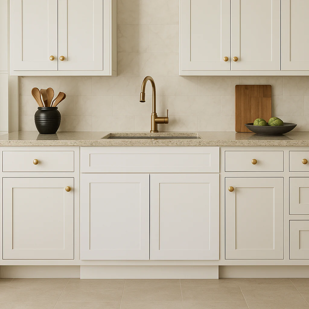 Bremen Cabinetry Shaker Sink Base Cabinet, Ready to Assemble, White - Image 4