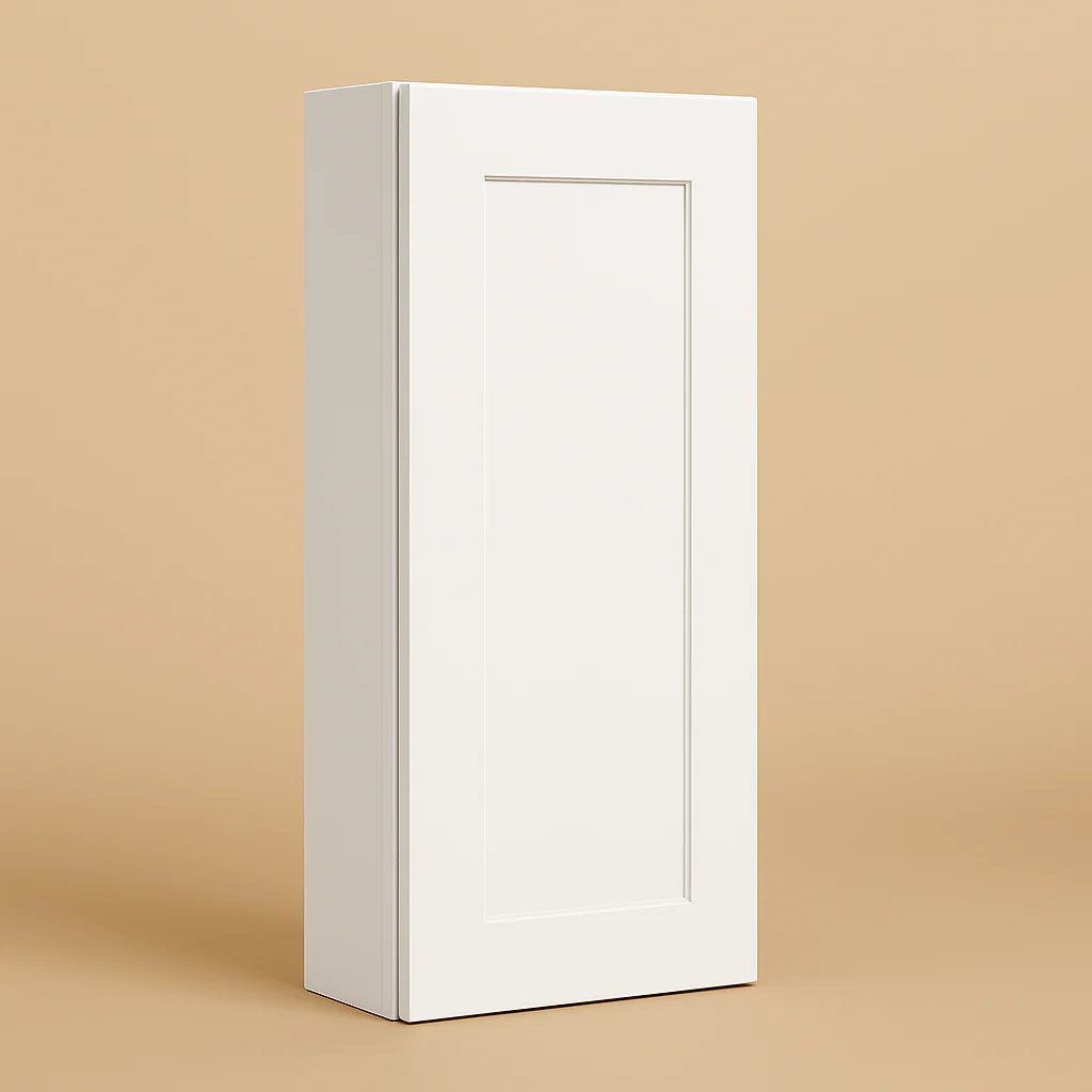 Bremen Cabinetry Shaker Wall Cabinet with Adjustable Shelves in White
