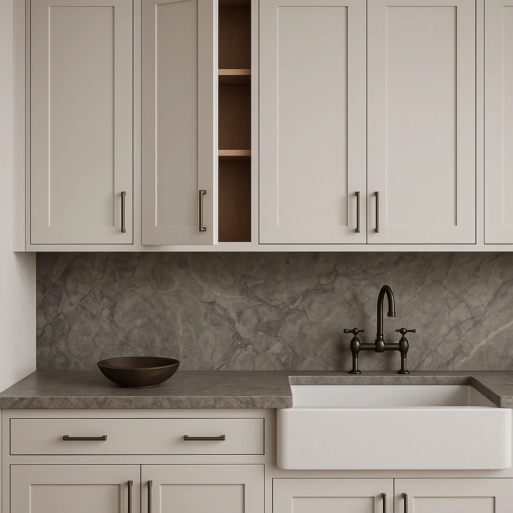 Bremen Cabinetry Shaker Wall Cabinet with Adjustable Shelves in White - Image 3