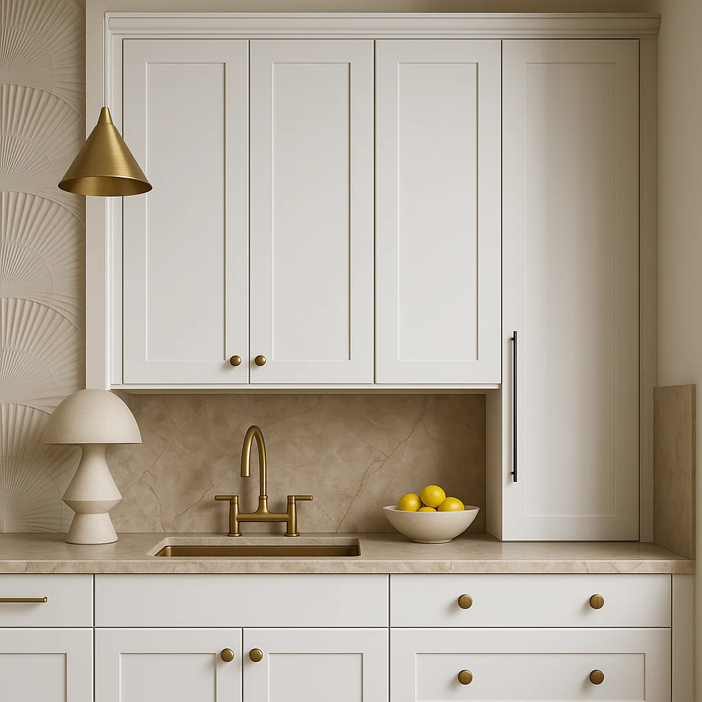 Bremen Cabinetry Shaker Wall Cabinet with Adjustable Shelves in White - Image 4