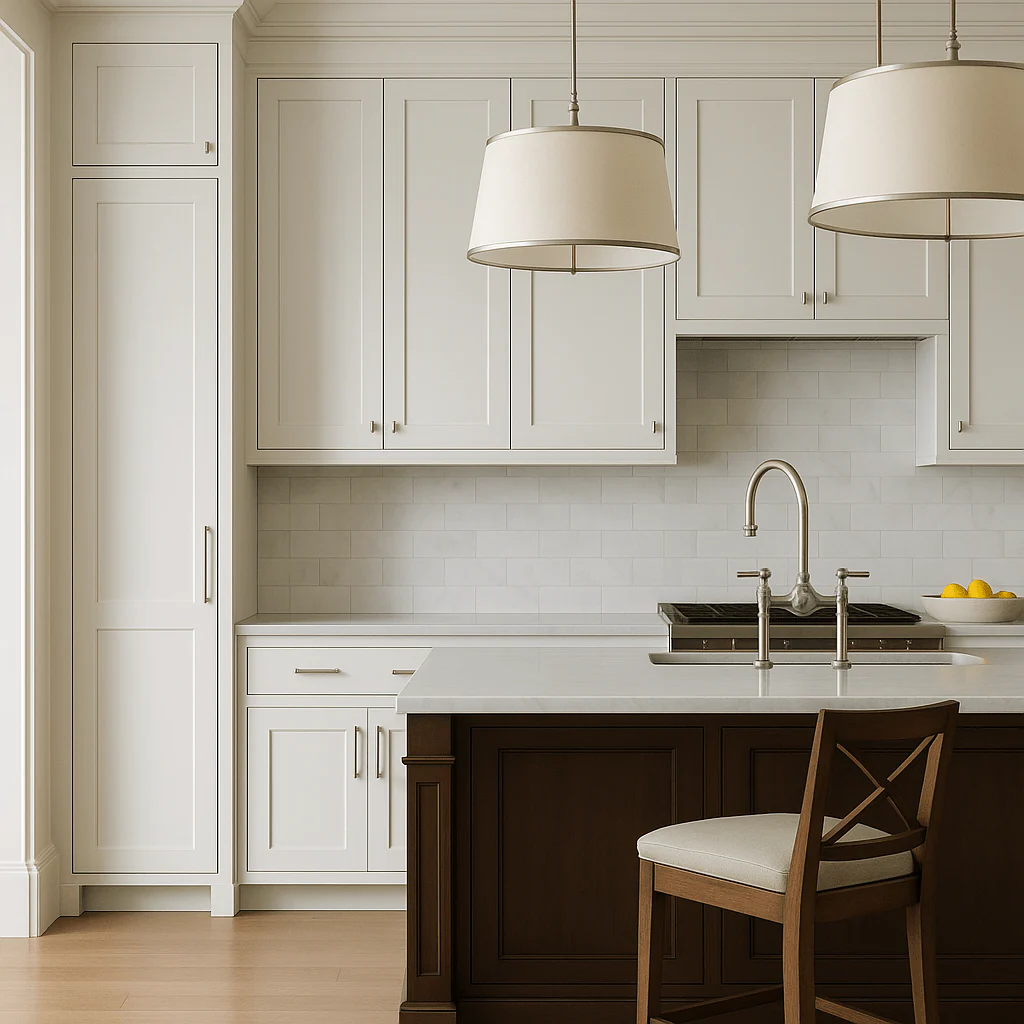 Bremen Cabinetry Shaker Wall Cabinet with Adjustable Shelves, White - Image 3