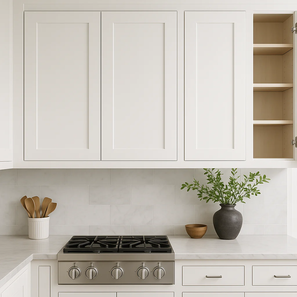 Bremen Cabinetry Shaker Wall Cabinet with Adjustable Shelves, White - Image 7
