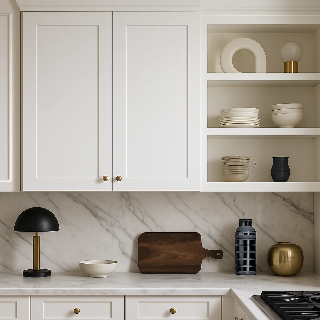 Bremen Cabinetry Shaker Wall Cabinet with Adjustable Shelves, White - Image 8