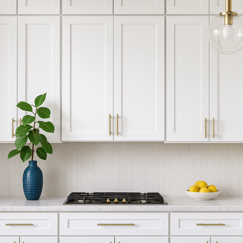 Bremen Cabinetry Shaker Wall Cabinet with Adjustable Shelves, White - Image 2