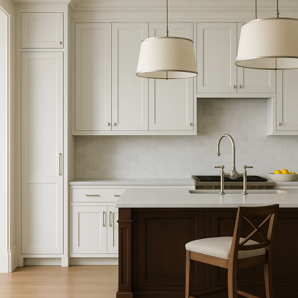 Bremen Cabinetry Shaker Wall Cabinet with Adjustable Shelves, White - Image 3