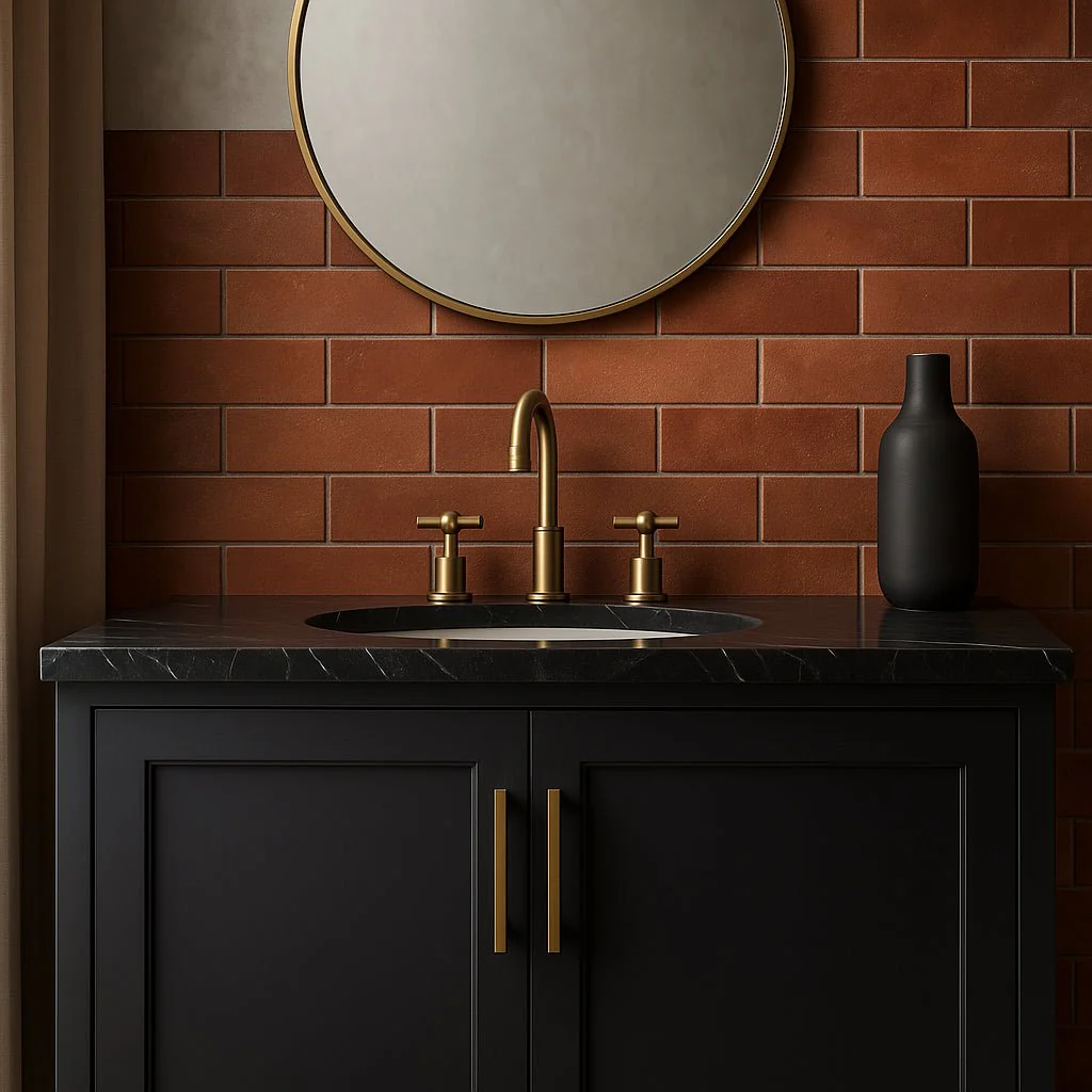 Brick Rustico Rosso Red Matte Porcelain Subway Tile 3x12 - Image 8