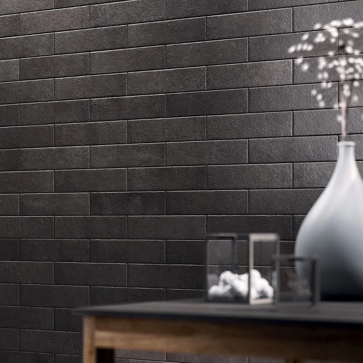 Brick Urbana Nero Black Matte Porcelain Subway Tile 3x12 - Image 2
