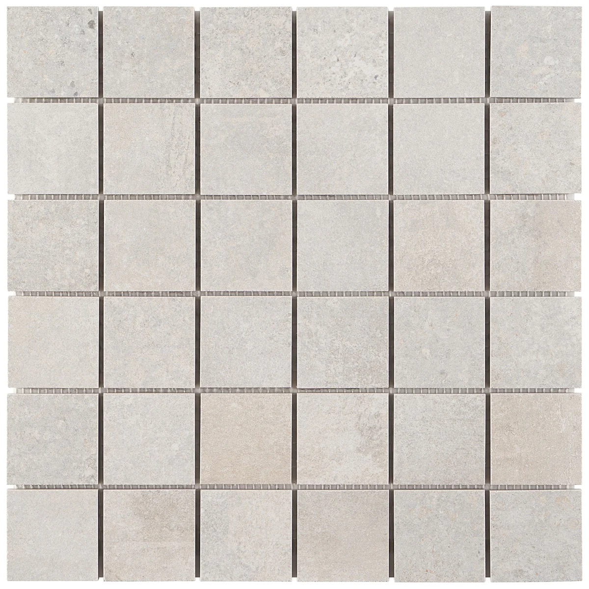 Bronx Argent Silver 2x2 Matte Porcelain Mosaic Tile - Durable Industrial Design - Image 5