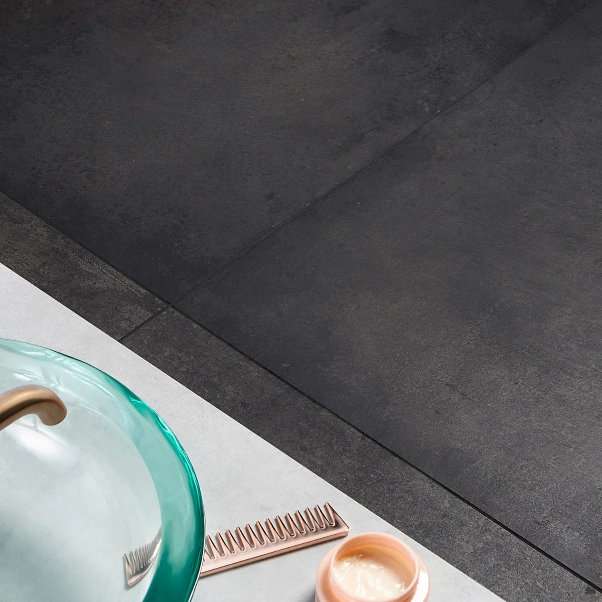 Bronx Black 24x48 Matte Porcelain Tile - Industrial Concrete Look - Image 2