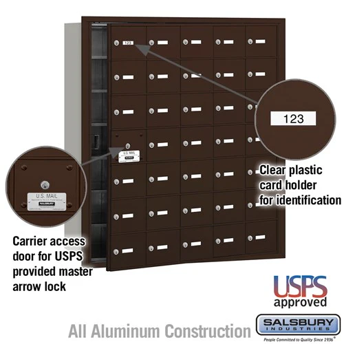 4B+ Horizontal Mailbox with 28 Doors - Rear Loading - USPS Approved - Image 5