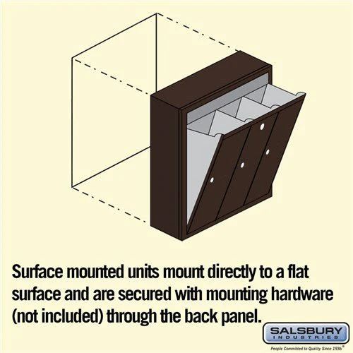 Bronze Vertical Mailbox with 3 Compartments and Private Access - Image 5