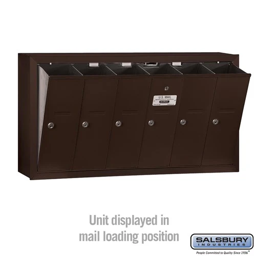 Bronze Vertical Mailbox with 3 Compartments and Private Access - Image 8