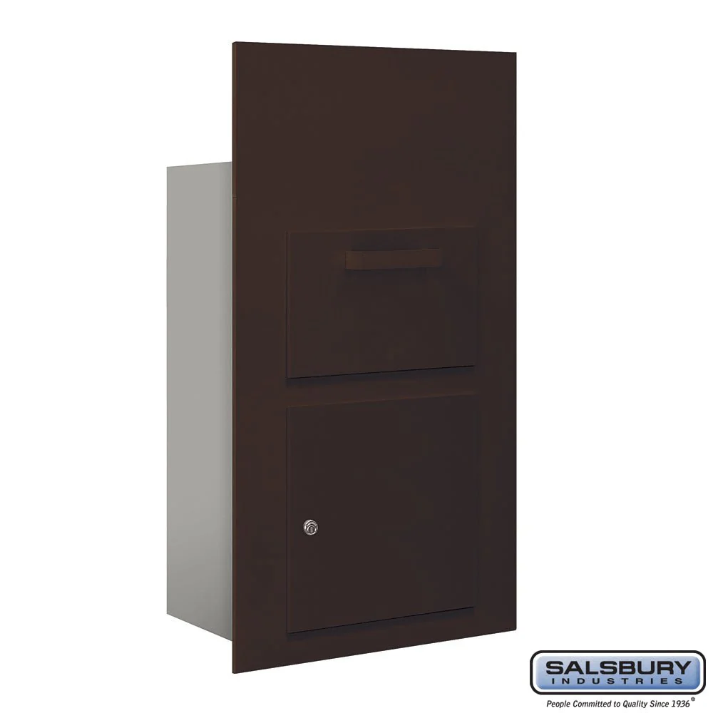 Bronze Collection Unit for 6 Door High Mailbox Units - Front Loading - Private Access
