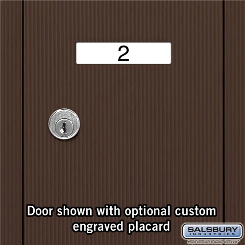 Bronze Vertical Mailbox with 3 Compartments - Surface Mounted - USPS Approved - Image 3