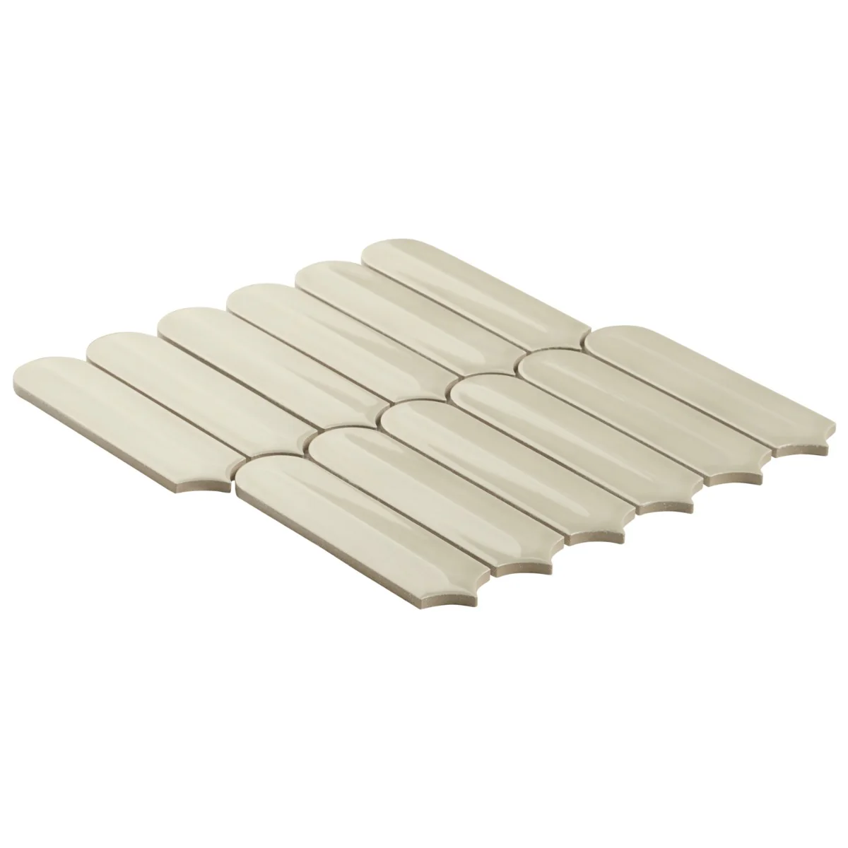 Brookline Feather Celadon Green 2x7 Glossy Ceramic Mosaic Tile - Image 5