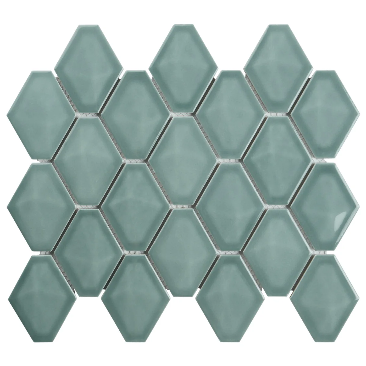 Brookline Diamond Marine Blue 3x4 Glossy Ceramic Mosaic Tile - Image 4