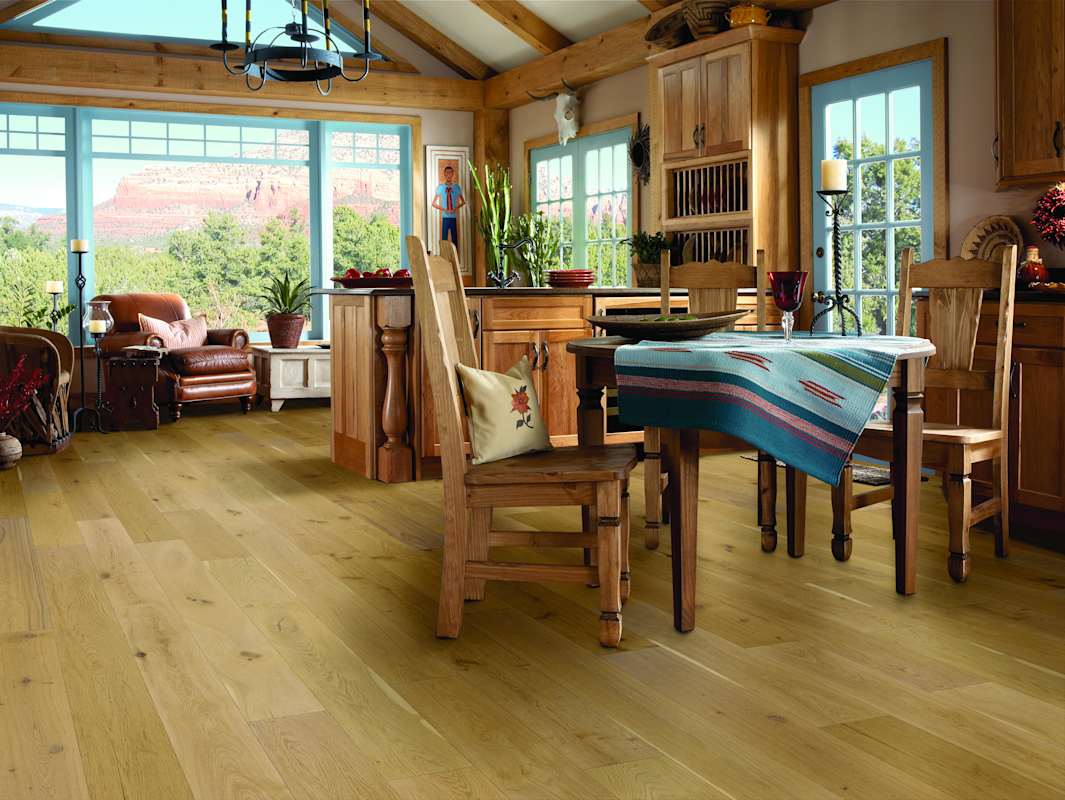 Bruce Piece of Nature Silver 7.28" Wire-Brushed Engineered White Oak Flooring, Low-Gloss, 7-Ply – 32.68 sq.ft per Carton (Desert Amber) - Image 2