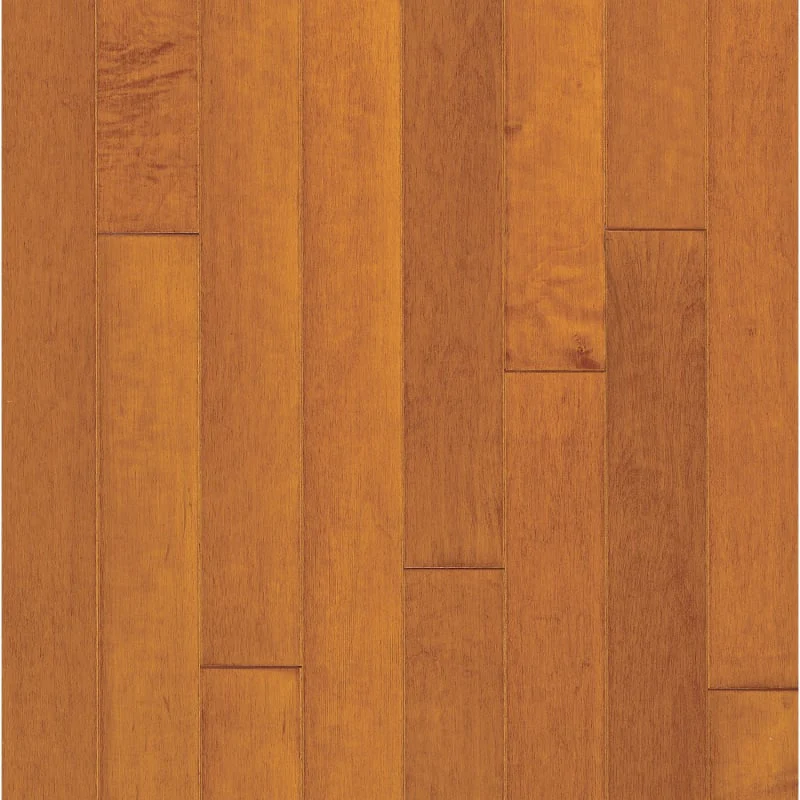 Bruce Turlington Lock & Fold 3 in. Engineered Hardwood Flooring, Smooth Maple Look, Russet/Cinnamon – 22 sq. ft. per Carton