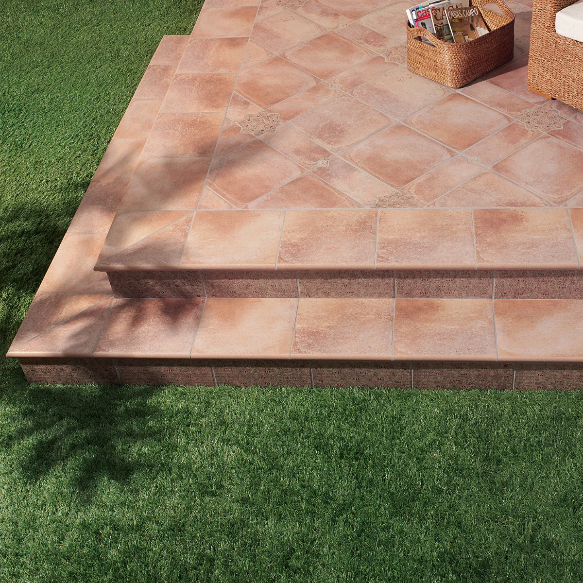 Burgos Terracotta Matte Porcelain Tile 14x14 - Lux Tile - Image 3
