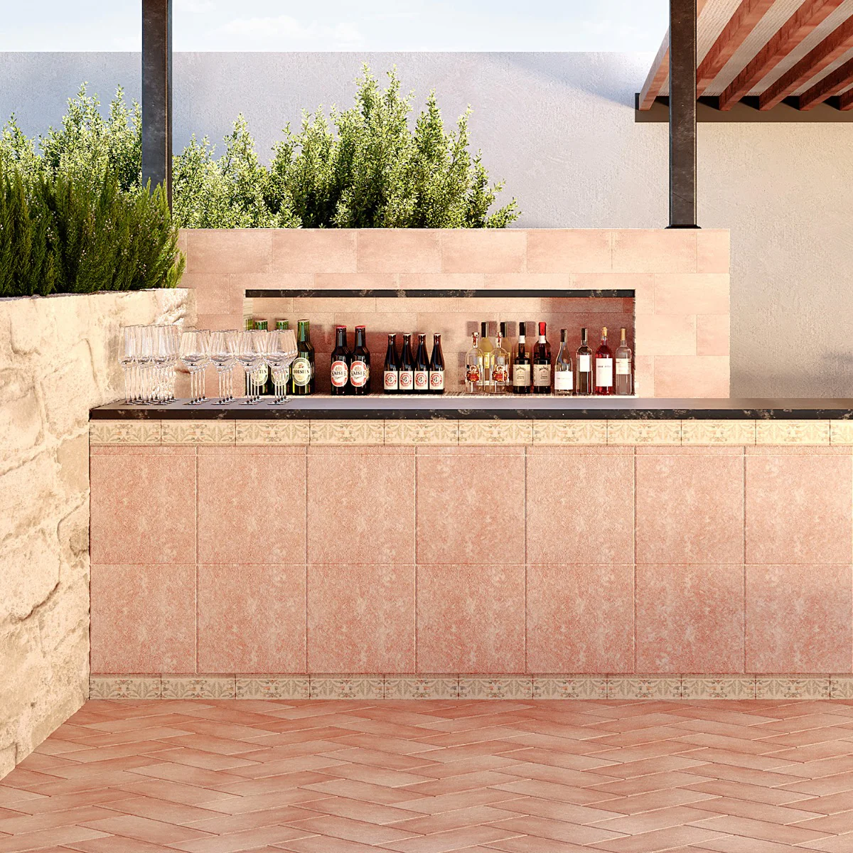 Burgos Terracotta Matte Porcelain Tile 7x14 - Lux Tile