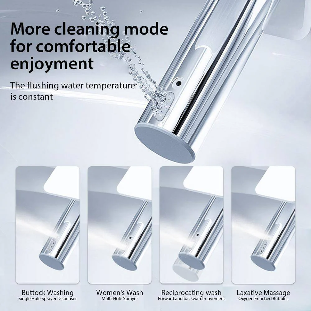 BWE Smart Elongated Toilet Bidet with Heated Seat and Remote Control - Image 3