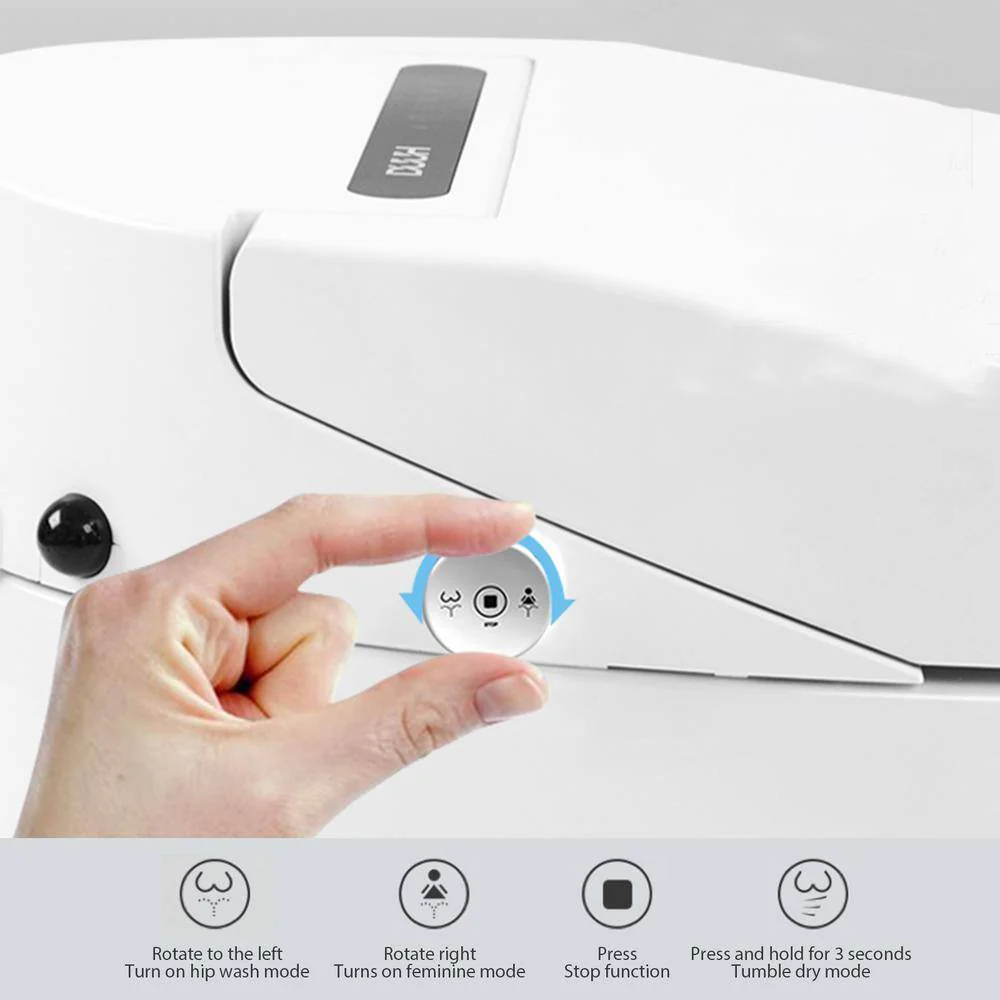 BWE Smart Elongated Toilet Bidet with Heated Seat and Remote Control - Image 6