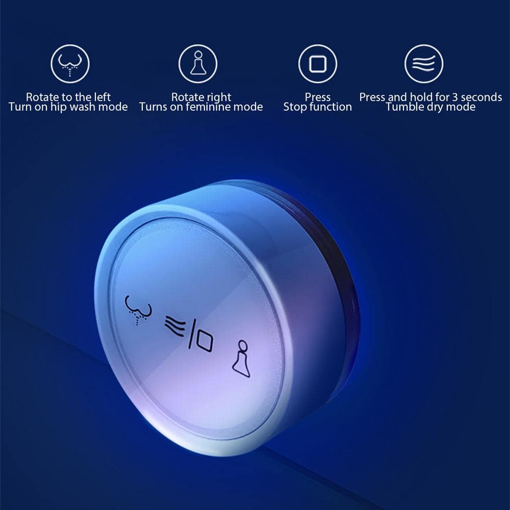 BWE Smart Toilet Bidet in White - Tankless 1-Piece with Auto Open/Close, Auto Flush, and Heated Seat - Image 5