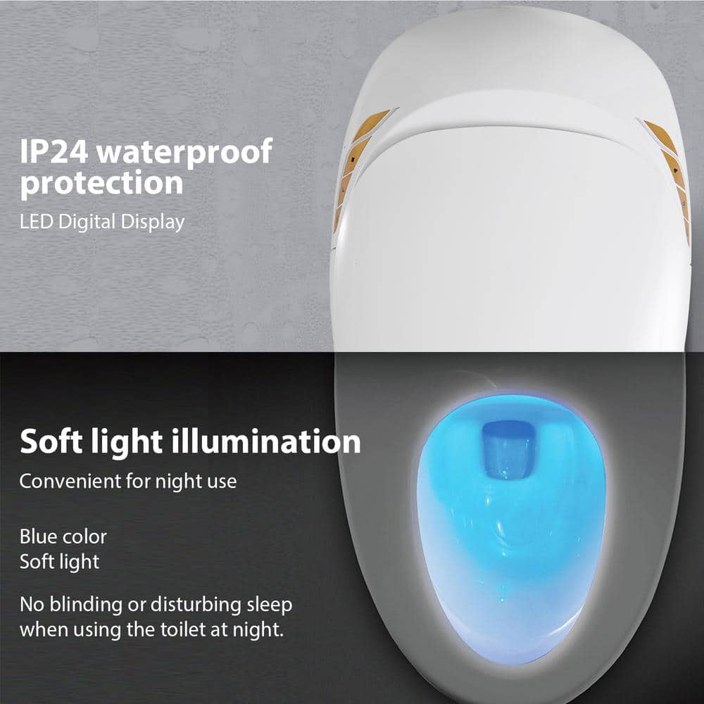 BWE Stylement Tankless Smart Bidet 1-Piece Toilet with Auto Features and Heated Seat - Image 2