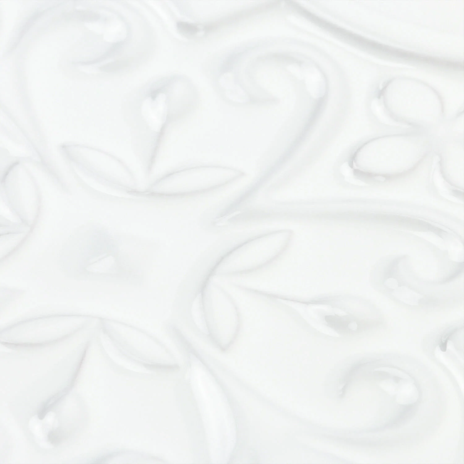 Byzantine Florid Bianco White 6x7 Arabesque Polished Ceramic Wall Tile - Image 7
