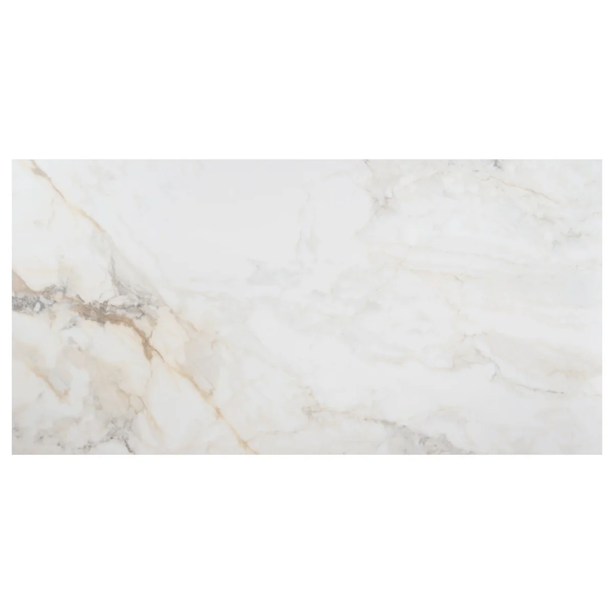 Calacatta Macchia White Gold 24x48 Marble Look Matte Porcelain Tile - Lux Tile - Image 4