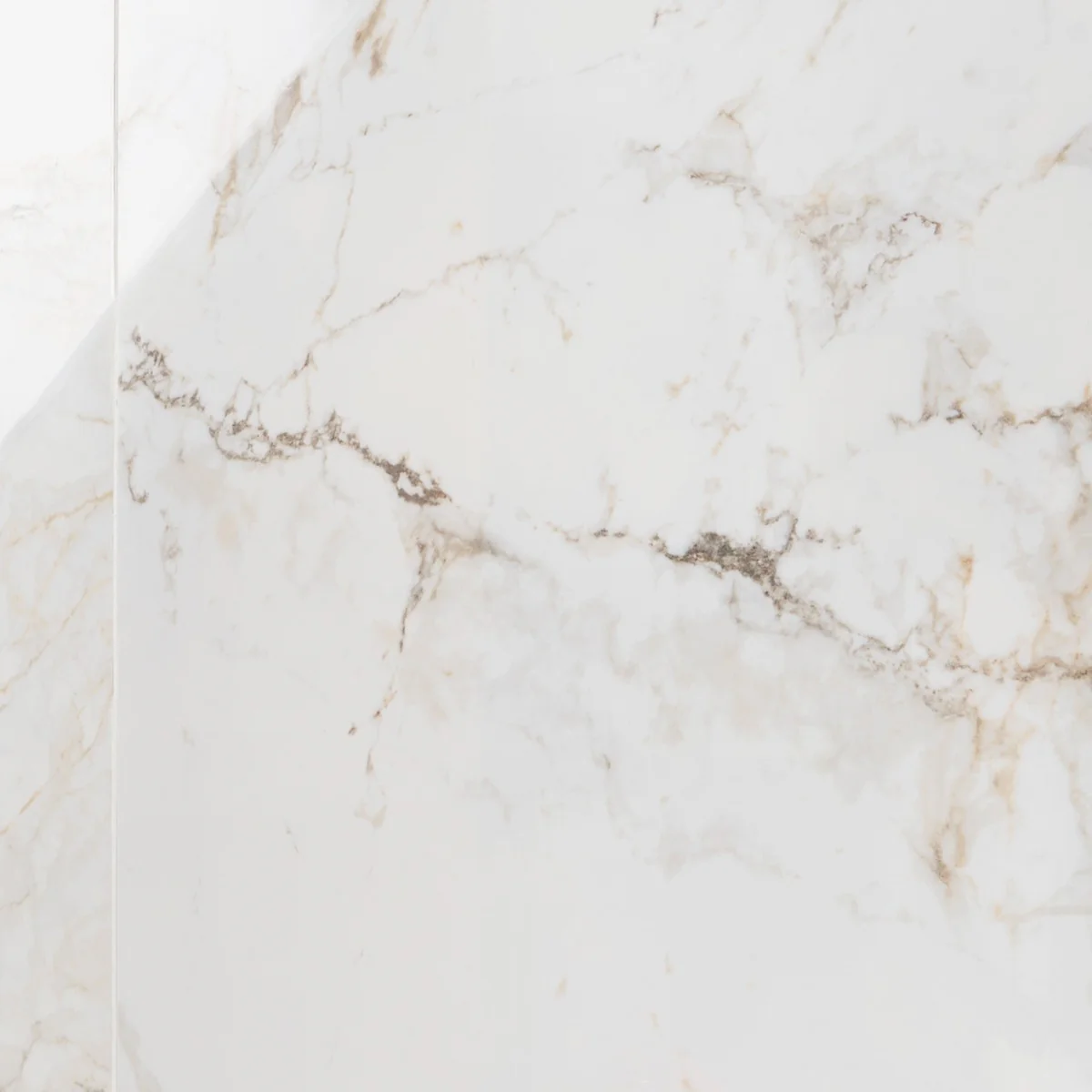 Calacatta Macchia White Gold 48x48 Marble Look Polished Porcelain Tile - Lux Tile - Image 3