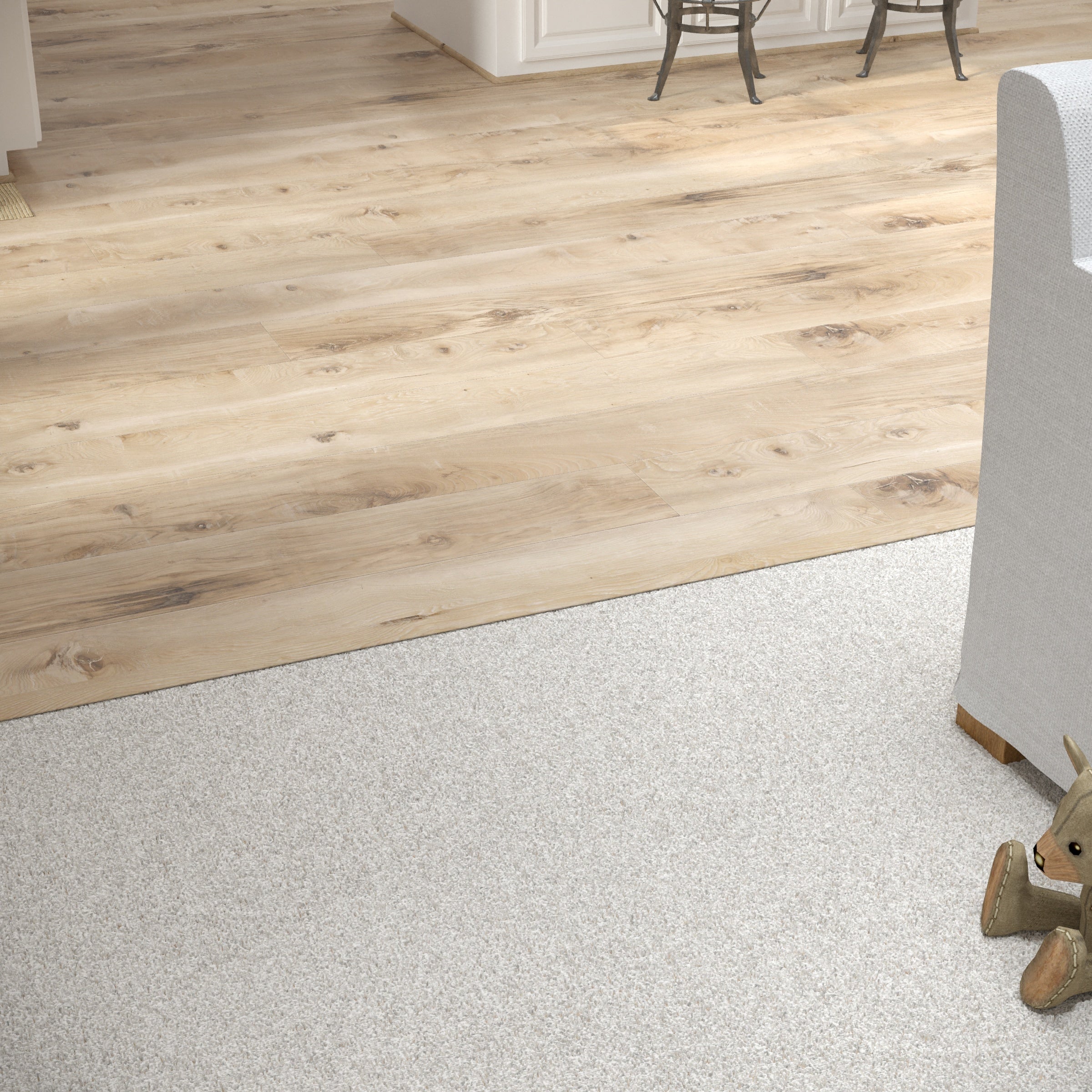 CALI 1.25-in x 72.83-in Seaboard Oak Vinyl Floor T-Moulding - Image 6