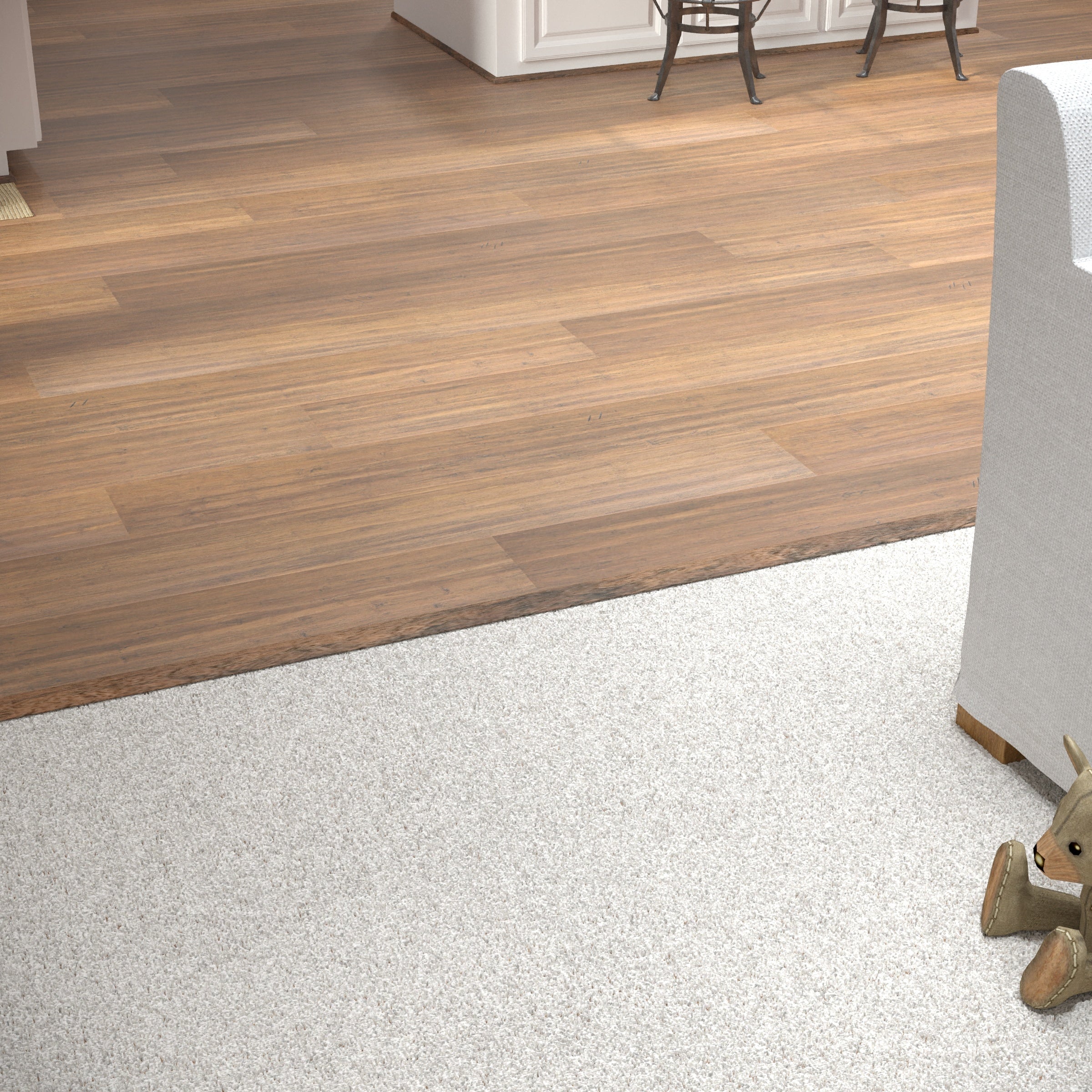 CALI Antique Java 0.63-in T x 2-in W x 72-in L Solid Wood Floor T-Moulding - Image 3