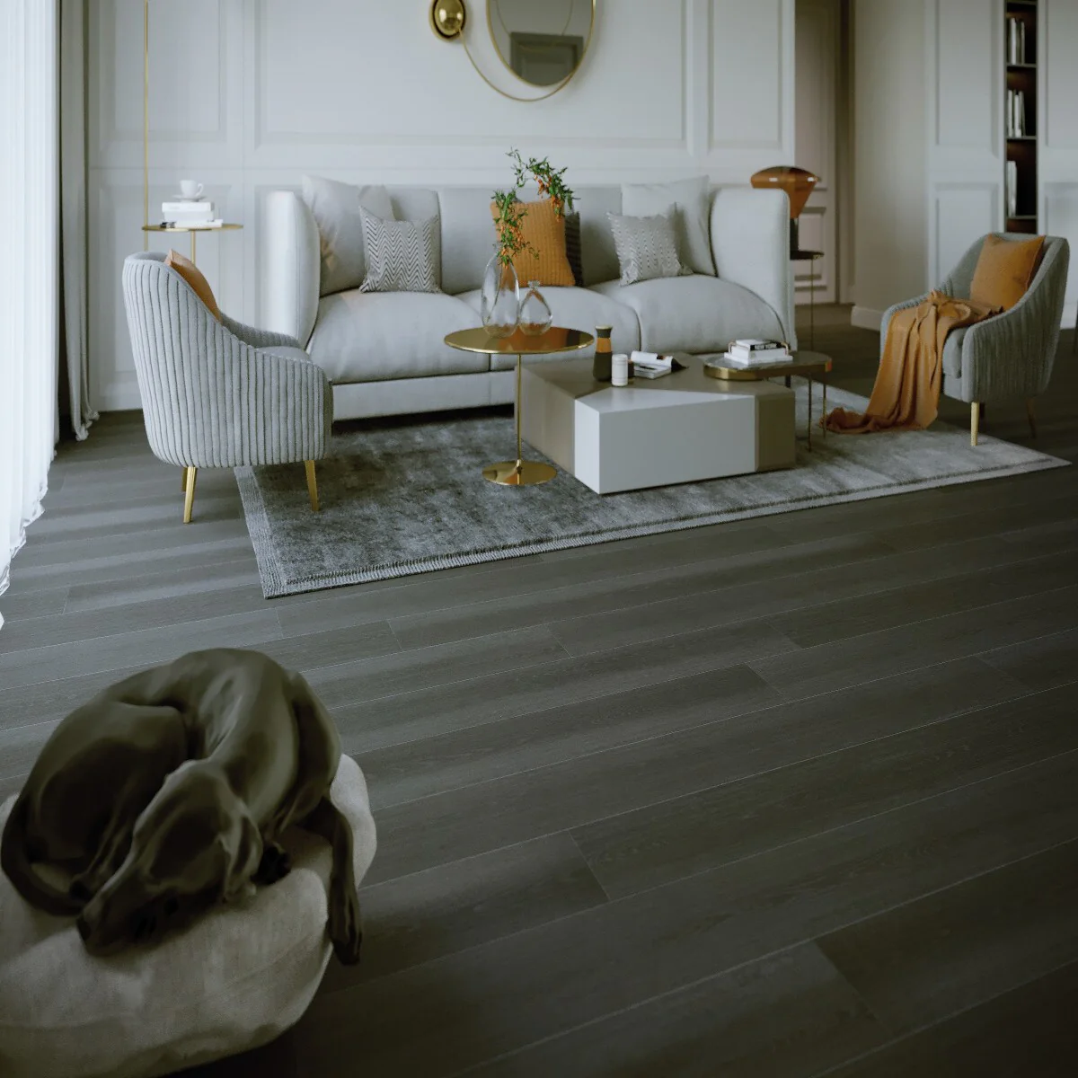 CALI Aqua Tough Oakspresso 4.7-mm x 7-3/32-in W x 48-in L Waterproof Luxury Vinyl Plank Flooring (23.77-sq ft/case) - Image 5