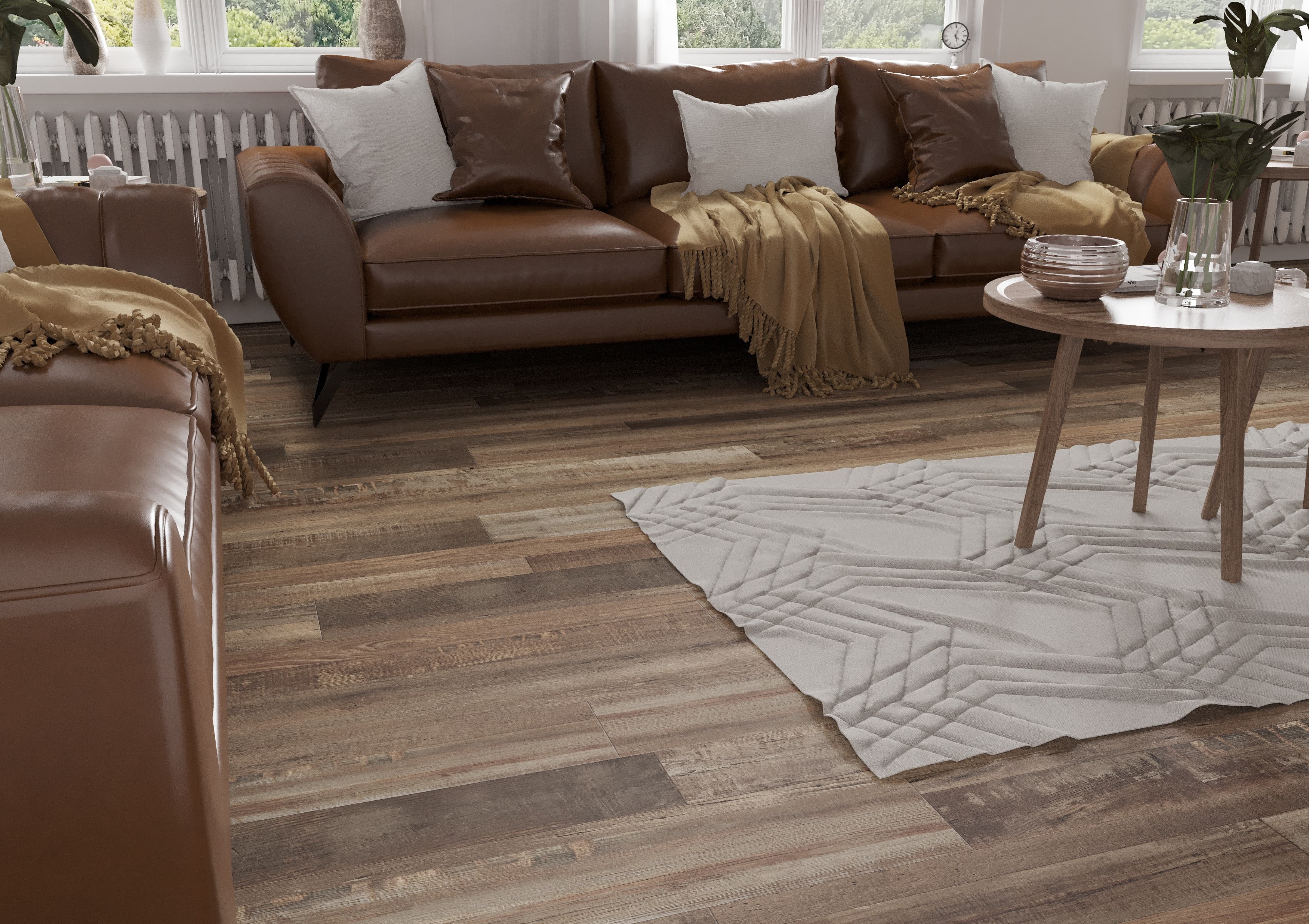 CALI Aqua Tough Redefined Pine 20-mil x 7-3/32-in W x 48-in L Waterproof Interlocking Luxury Vinyl Plank Flooring - Image 4
