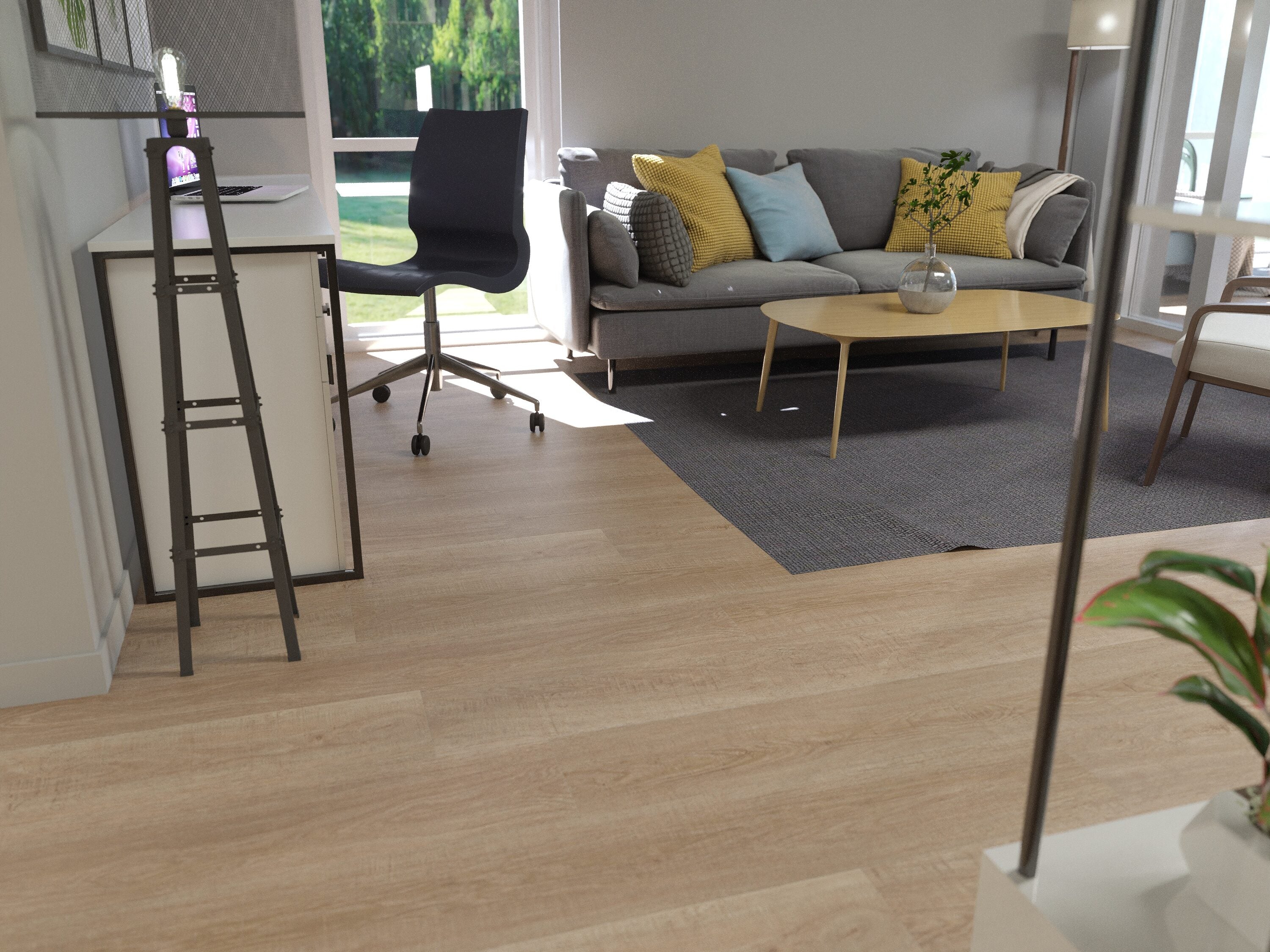 CALI Aqua Tough XL Paradise Pine 4.7-mm x 9-in W x 60-in L Waterproof Luxury Vinyl Plank Flooring (37.54-sq ft/case) - Image 6