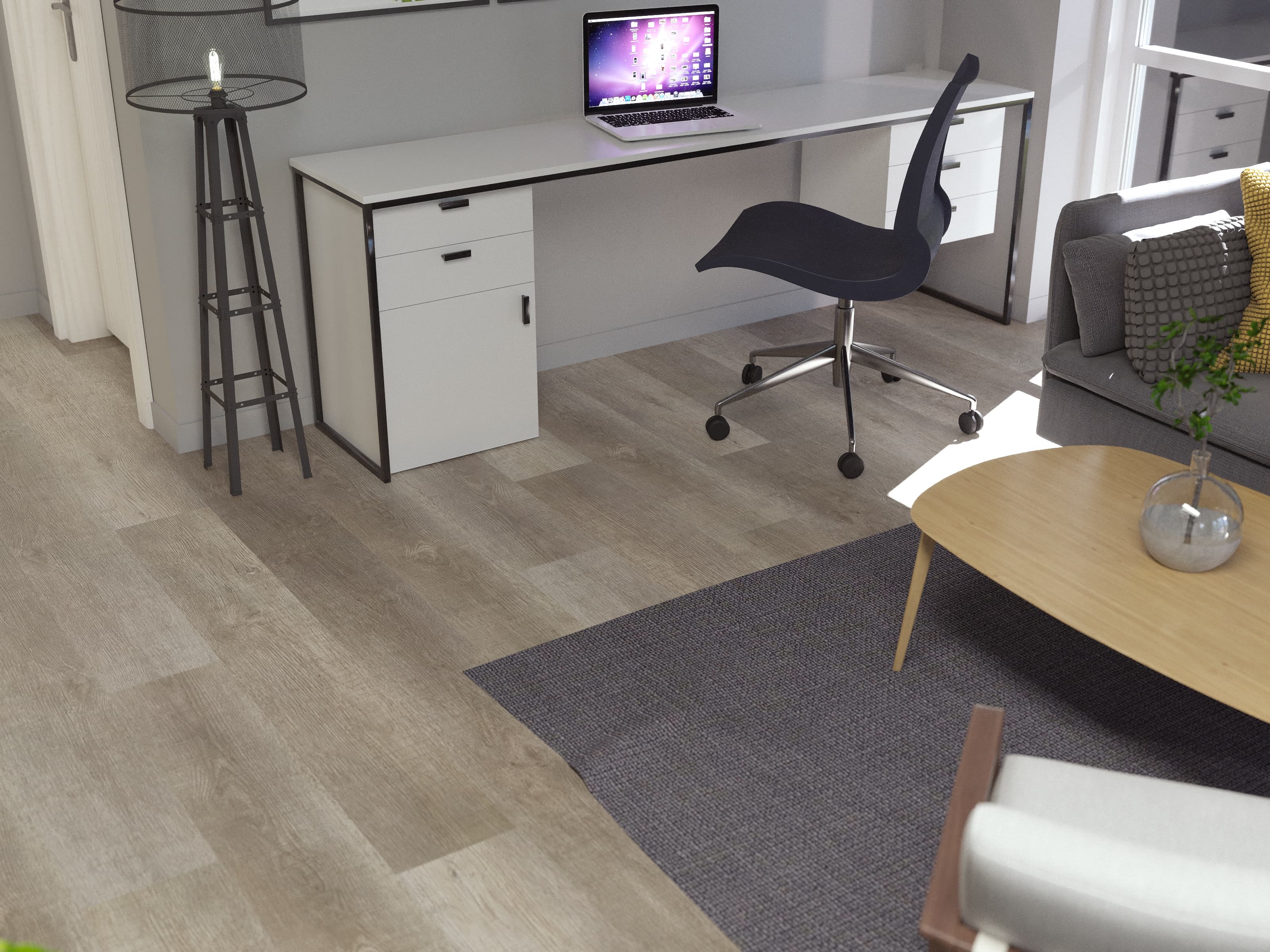 CALI Aqua Tough XL Seaswept Oak 4.7-mm x 9-in W x 60-in L Waterproof Luxury Vinyl Plank Flooring (37.54-sq ft/case) - Image 4