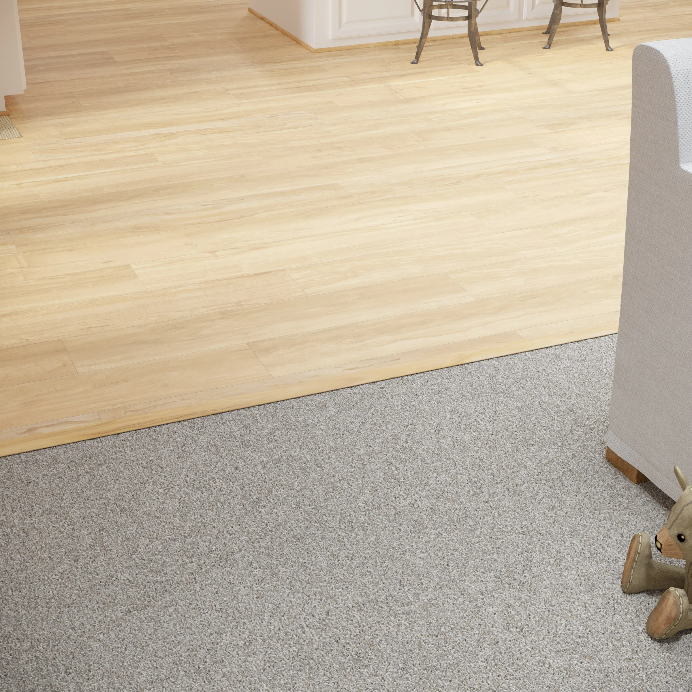 CALI Blonde Ale 0.53-in T x 1.25-in W x 72.83-in L Plastic Floor T-moulding - Image 2