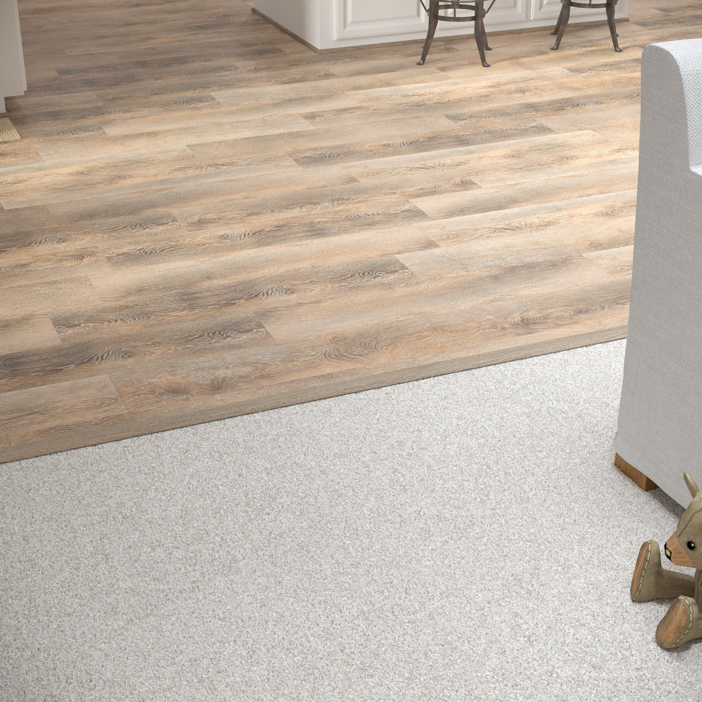 CALI Dockwood Oak 0.56-in T x 1.25-in W x 72-in L Vinyl Floor T-moulding - Image 3