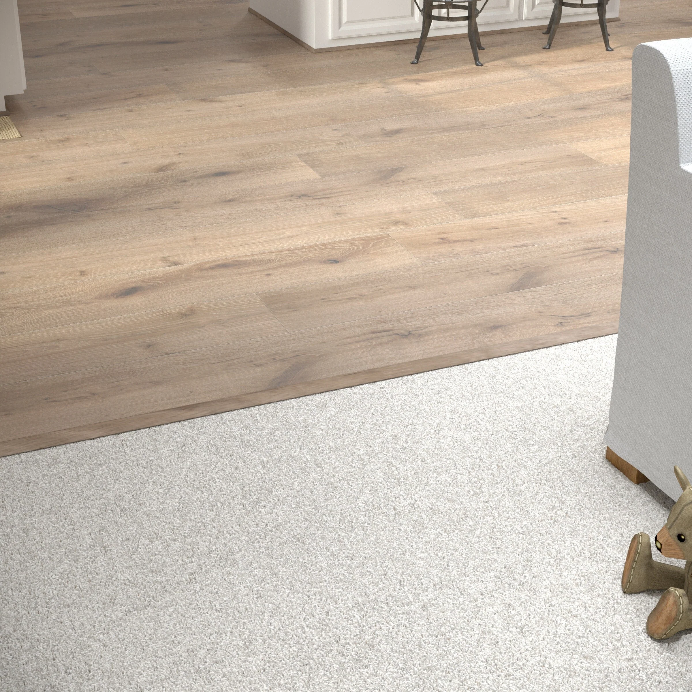 Cali Hardwoods 2.17-in x 75.2-in Carmel Valley Wood Floor T-Moulding - Image 3