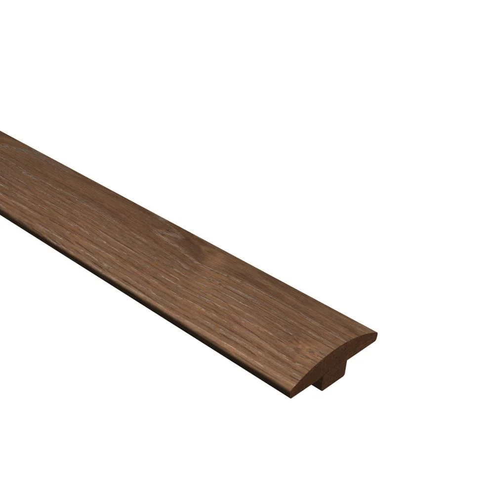 CALI Knotty Barrel 0.98-in T x 2.17-in W x 75.2-in L Wood Floor T-moulding