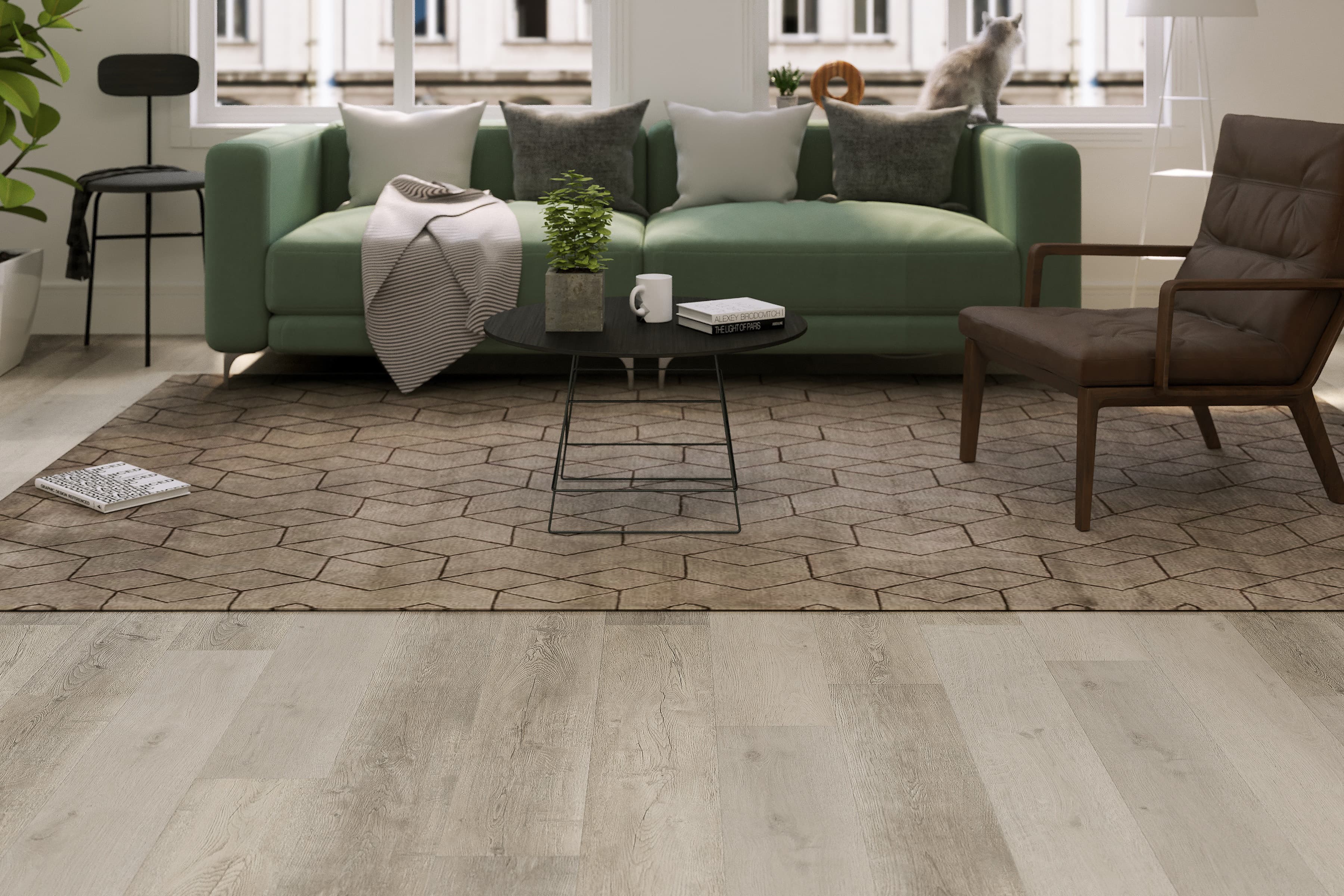 CALI Legends Diamondhead 12-mm x 9-in W x 60-in L Water Resistant Interlocking Luxury Vinyl Plank Flooring (22.44-sq ft/case) - Image 2