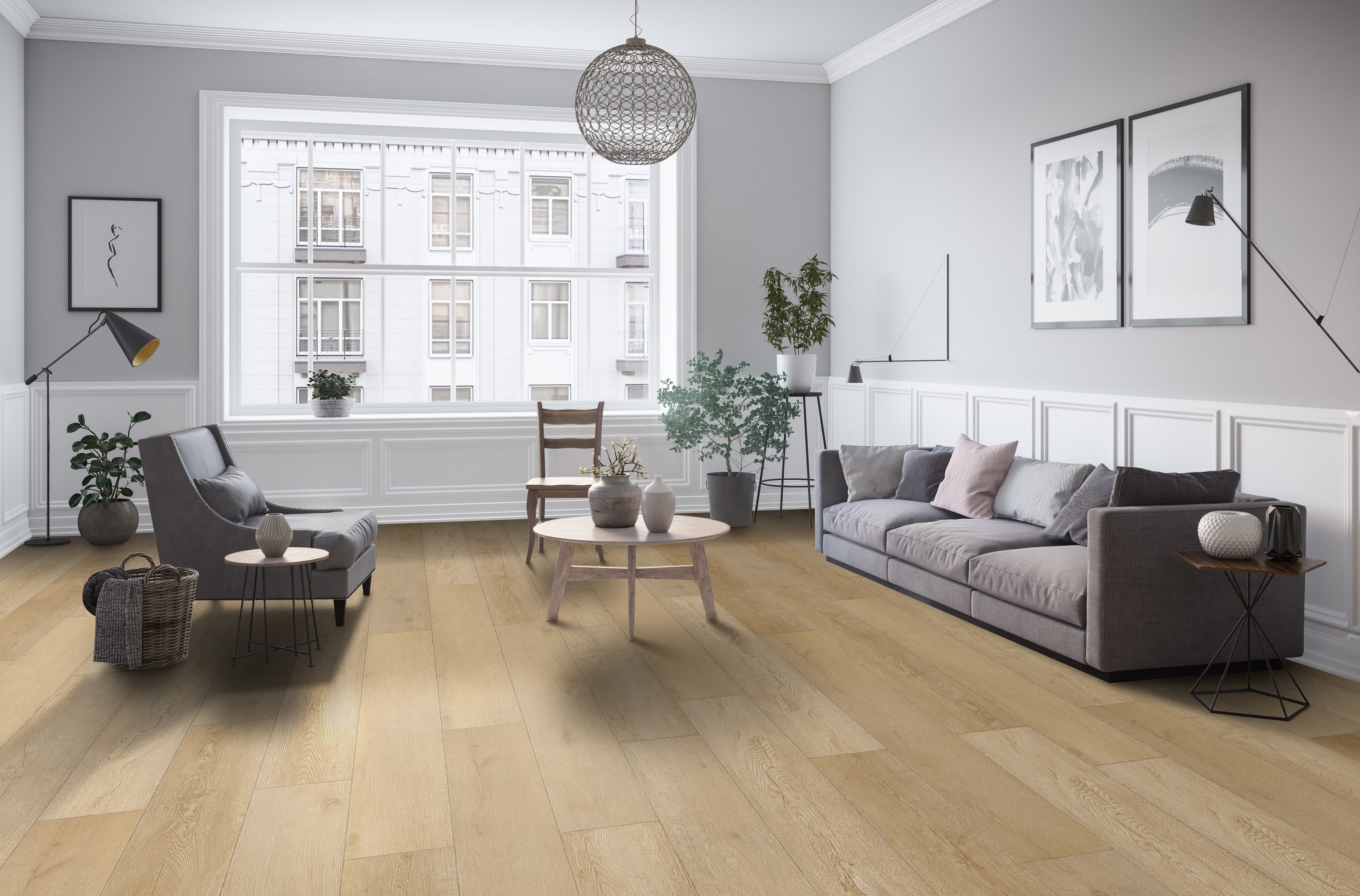 CALI Legends Laguna Sand 12-mm x 9-in W x 60-in L Water-Resistant Interlocking Luxury Vinyl Plank Flooring, 22.44 sq ft per Case - Image 3