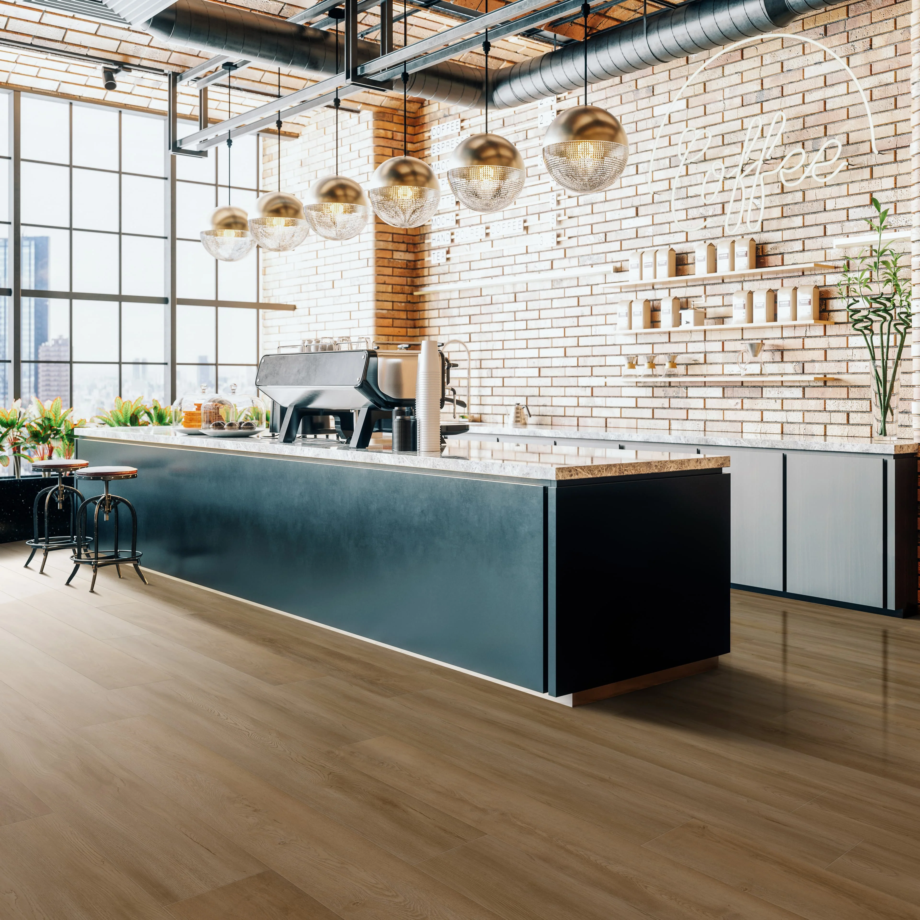 CALI Legends Outrigger Oak 12-mm x 9-in W x 60-in L Water Resistant Interlocking Luxury Vinyl Plank Flooring (22.44-sq ft/case) - Image 2
